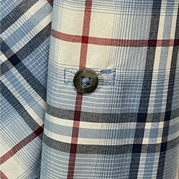 Lincoln Outfitters Blue Plaid Button Down Long Sleeve Shirt Mens XL - Picture 10 of 10